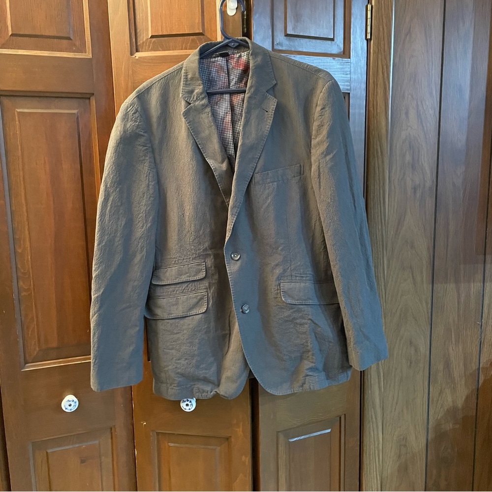 Kroon Suit Jacket 42R Sting Wash KS110W  Gray Multi Pocket 2 Button